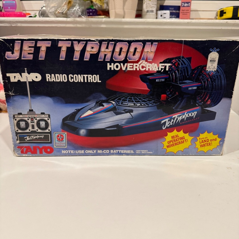 1980 Taiyo Jet Typhoon Radio Control Hovercraft 27MHz -UNTESTED *PARTS ONLY*